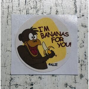 scratch & sniff happy Allie scented Sticker Matte Single Banana